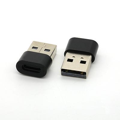 Vertical 180Degree USB 2.0 Type A Male To USB Type C Female Adapter