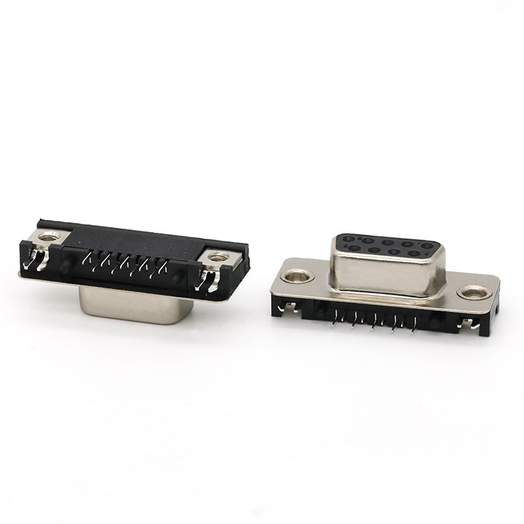 Mid Mount H=2.5MM D-SUB 9P Female Slim Connector