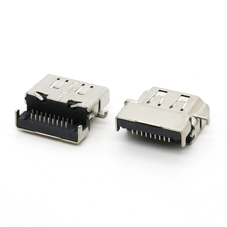 HDMI A Type 19PIN Female Connector H=7.63mm