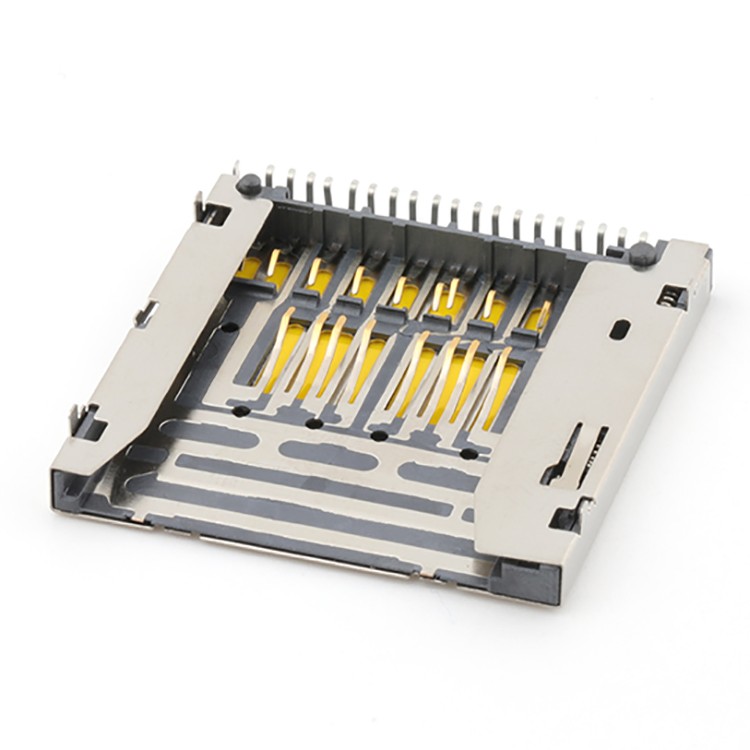 Bottom Mount Memory Card Connector Push Push Type SD Card Socket Connector