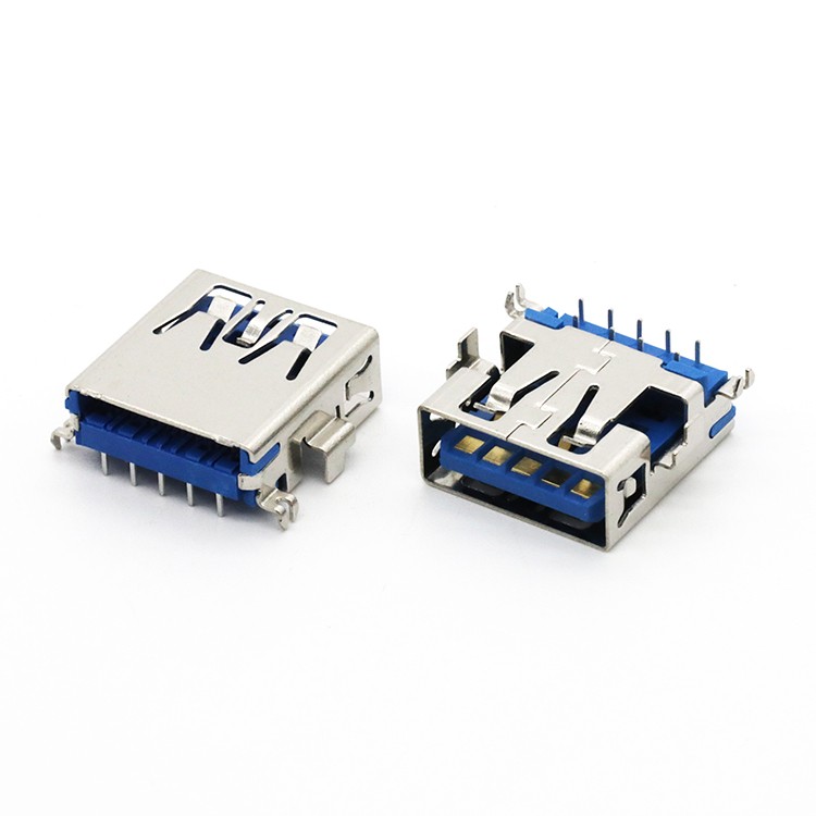 Mid Mount USB 3.0 A Female Socket Connector 9Position
