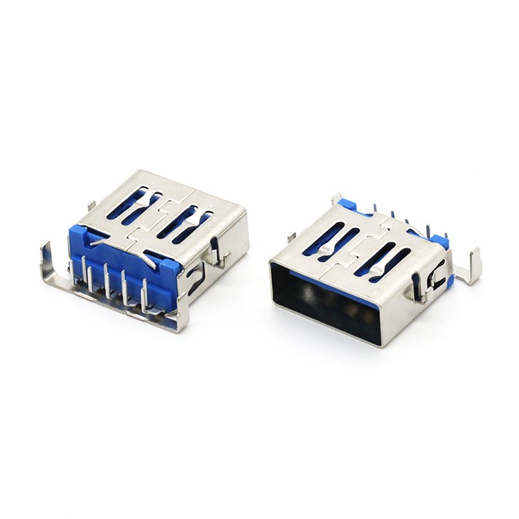 9P Female USB 3.0 A Connector Mid mount 2.56mm