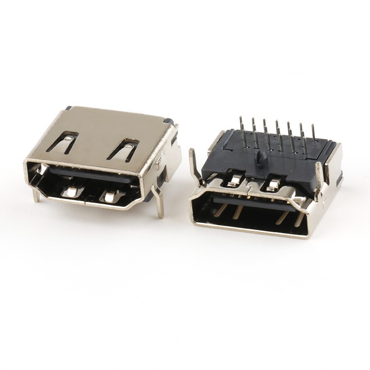 19 Pin 2.1 Version PCB HD Female Jack Connector DIP Type HD-MI A Female Connector
