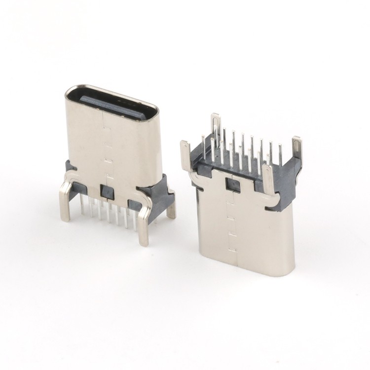 Type C 16P Connector Vertical DIP 9.3H 10.0H 10.5H USB C Female PCB Connector