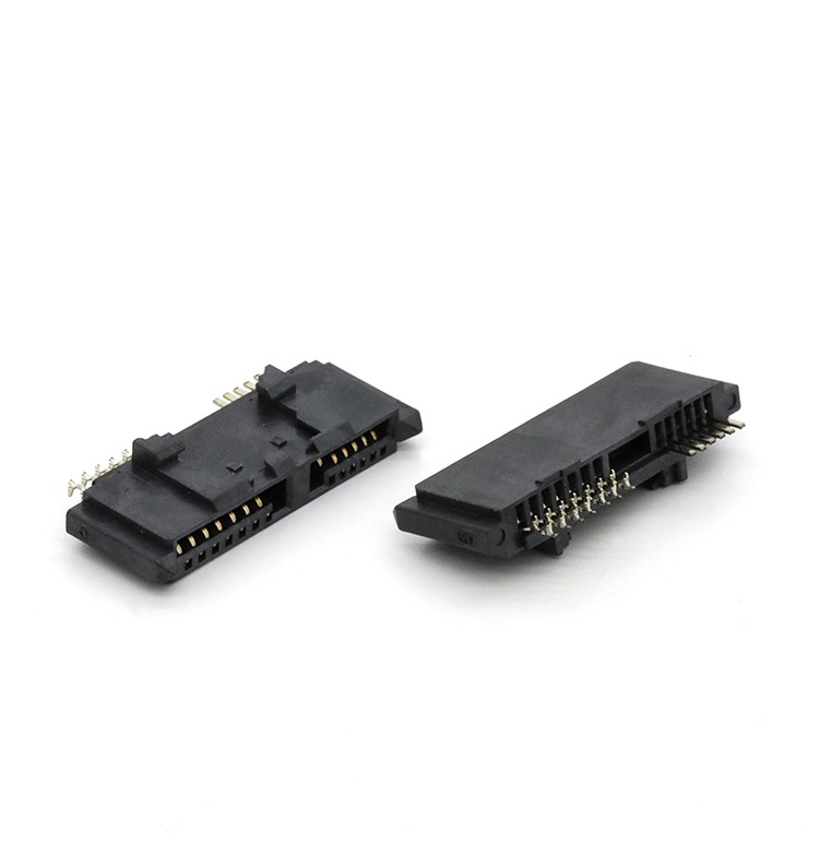 SATA 6+7P Female Connector Crimping & Soldering