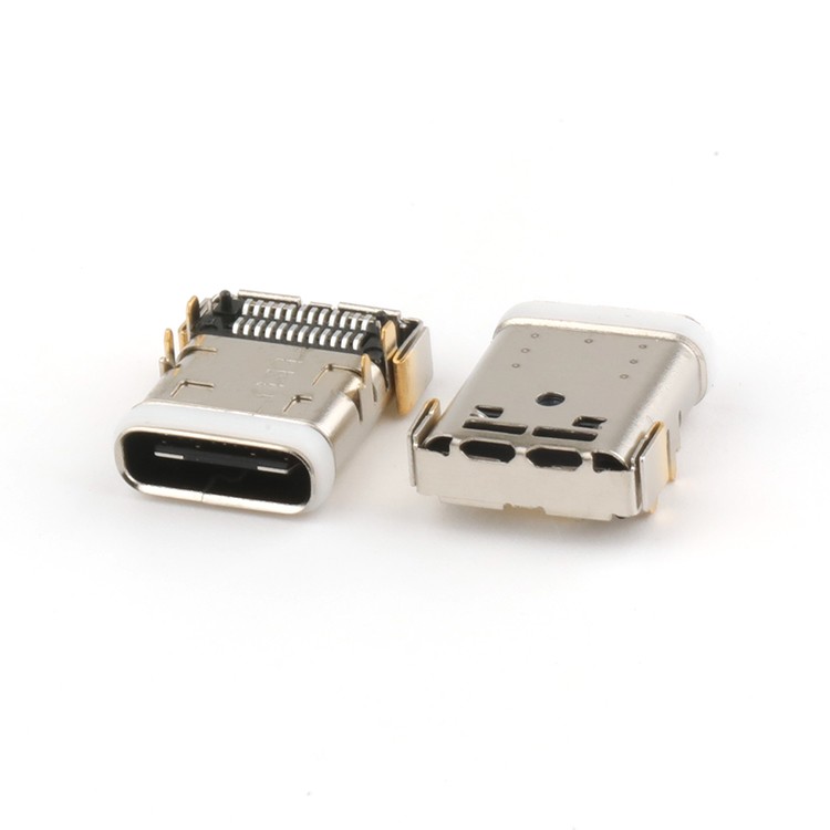 IPX4 Type C Female Waterproof USB Connector 24P SMT USB C Connector