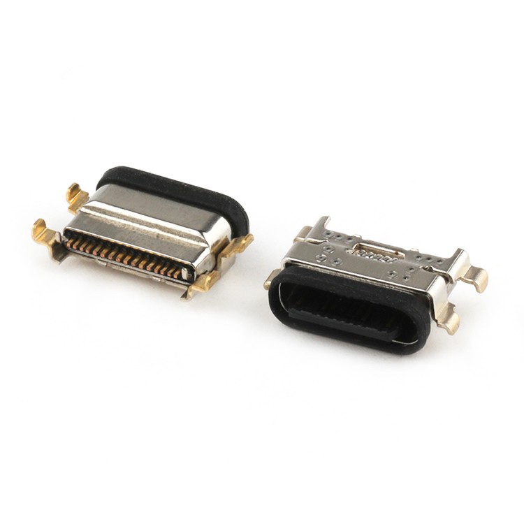 IPX7 16P Waterproof USB C Female Connector Mid Mount 1.13MM USB C Socket Connector