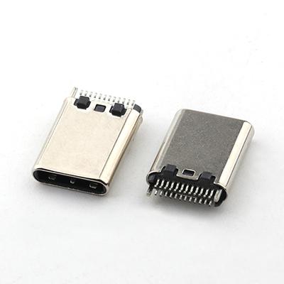 24Pin USB Type C Male Connector Vertical Dual USB C Male Connector for 0.7MM PCB