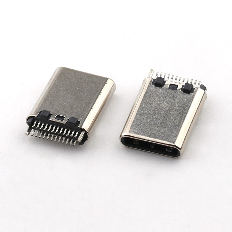 24Pin USB Type C Male Connector Vertical Dual USB C Male Connector for 0.7MM PCB