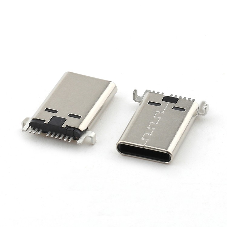 Single Row 9P USB C Male Connector H=1.35MM L=12.1MM Type C USB Male Connector