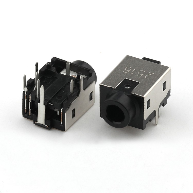 3.5mm Audio Jack Connector CH4.1mm 4Pole DC Jack Adapter Connector