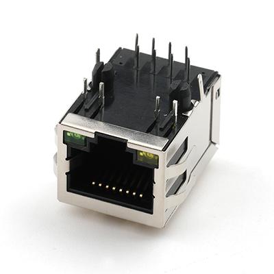 RJ45 Female Connector A10 1x1 Port RJ45 Modular Jack Connector