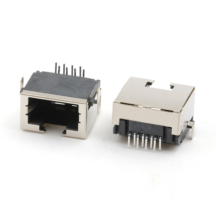 Mid Mount 8.8MM RJ45 Female Connector DIP Type RJ45 Ethernet Socket Connector