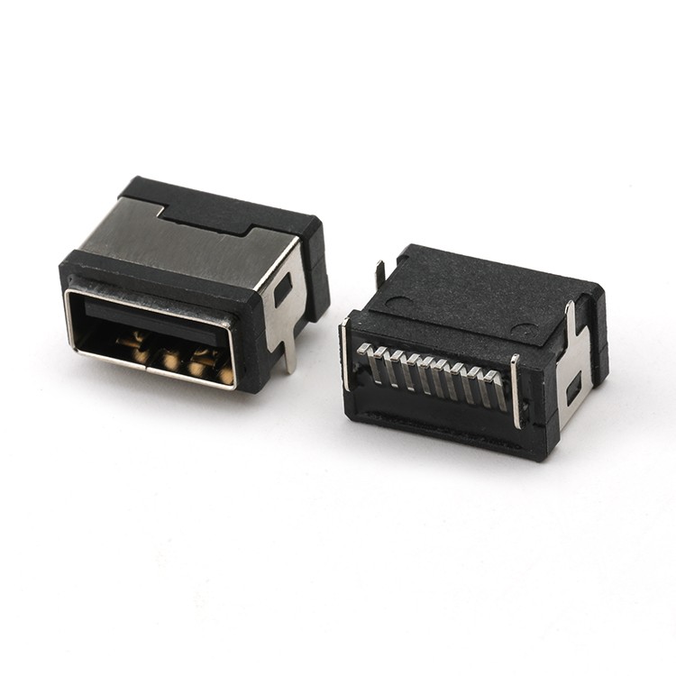 Top Mount IPX7 Waterproof USB 3.0 A Female Connector 9Pin SMT Type USB A/F Socket Connector