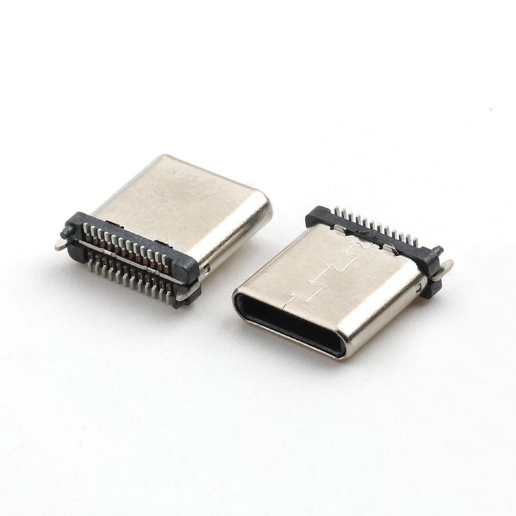 24P USB Type C Male Plug Connector H8.0MM Vertical SMT USB C Male PCB Connector
