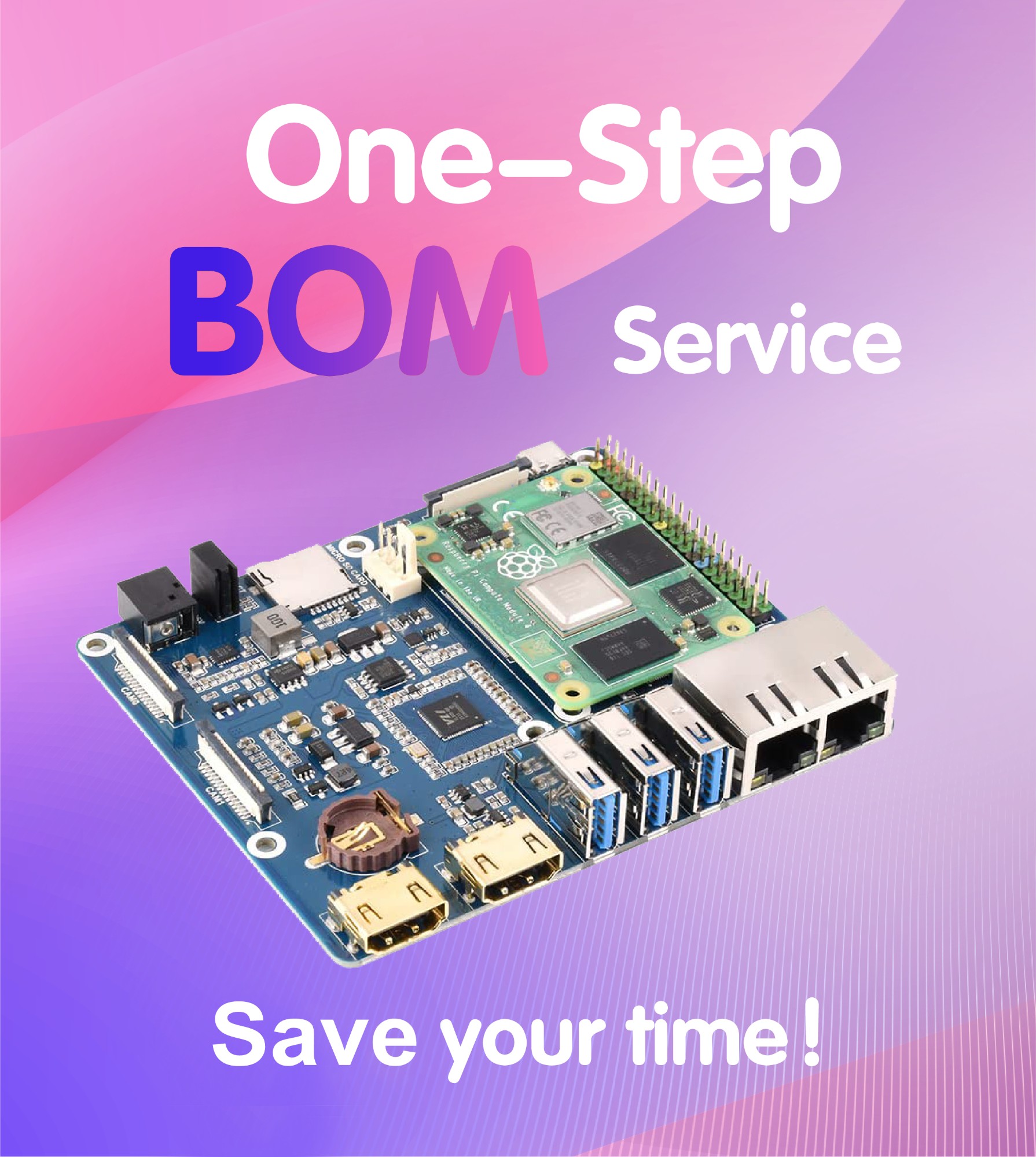 2*12 Pin ATX Electronic Equipment Circuitry Connector BOM 4.2MM Pitch Dip Type Power Connector