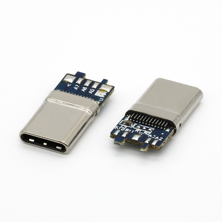 USB 3.1 Type C Male Plug Connector 24P 10NF A to C