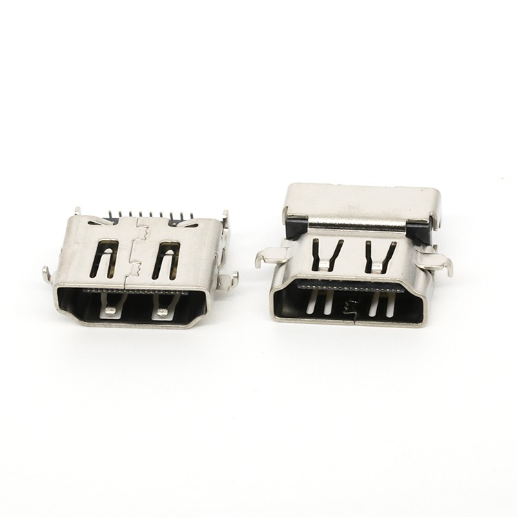 Surface Mount A Type High Definition Multimedia Interface Female Connector 19P 