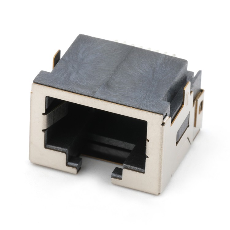 Mid Mount 8Pin RJ45 Connector Female 8P8C SMT Type 