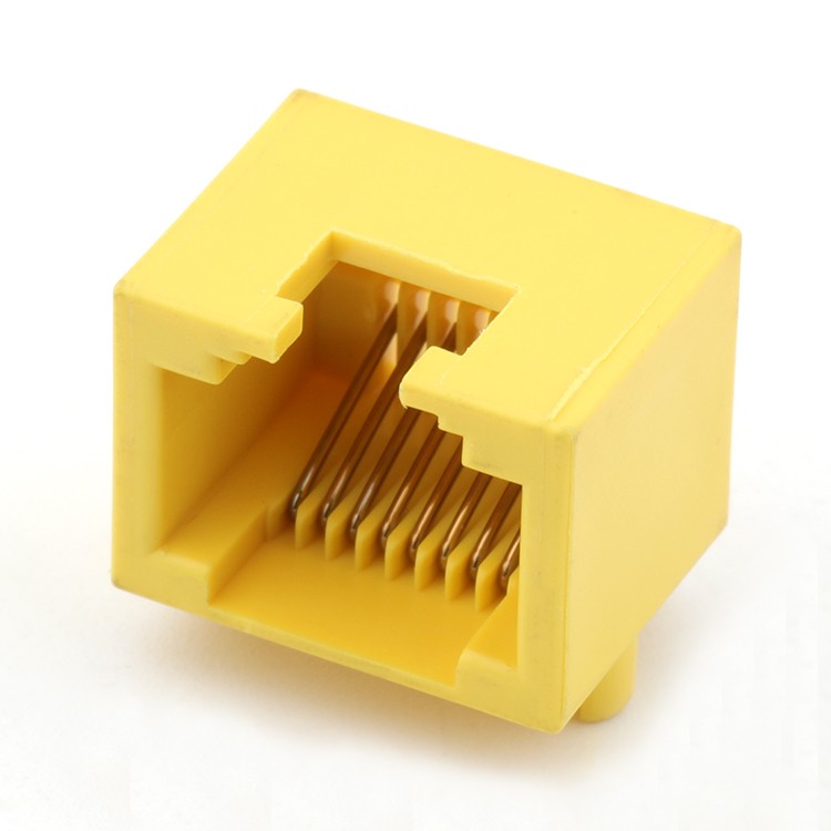 Dip Type Mini RJ45 Modular Jack Female Connector Socket R/A
