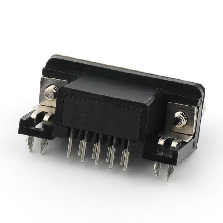 Right Angle DB9 D-SUB 9P Female Socket Receptacle Connector Dip Type