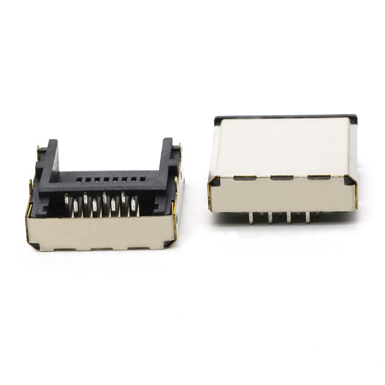 8P8C RJ45 Connector Mid Mount 4.6MM Female Ethernet Port Socket Dip Type Connector RJ45 