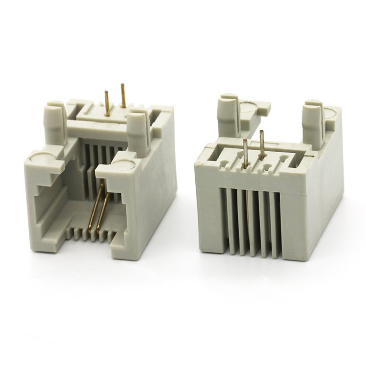 Ethernet Socke RJ11 6P2C 1 Port Female Network Connector Dip Type