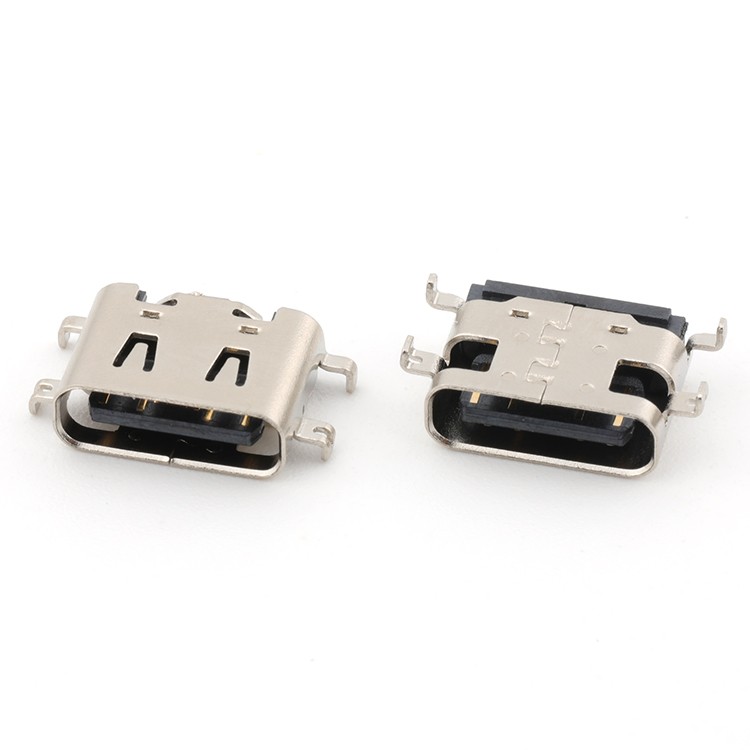Mid Mount 0.8MM 16Pin USB 3.1 Type C Female Connector,L=6.5MM