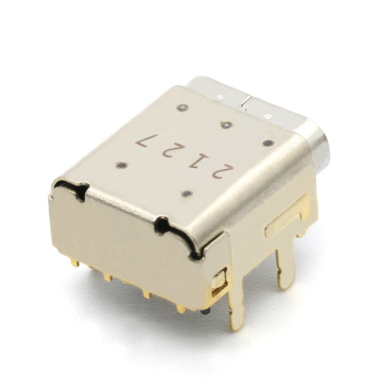 24Pin USB 3.1 C Female Receptacle Connector DIP+SMT Type 5A,CH=3.4MM