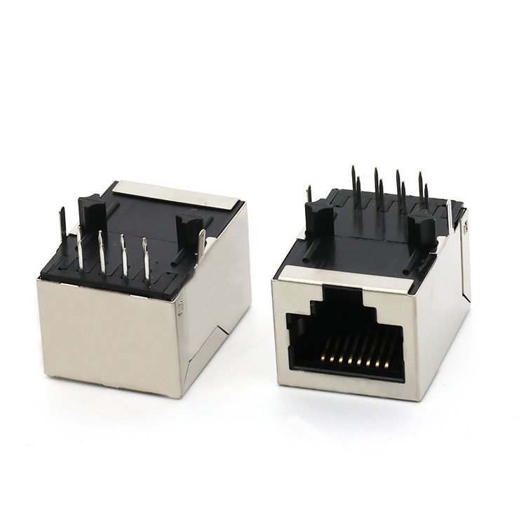 Right  Angle 5921 RJ45 1X1 Single Port 8P8C Female Connector B3.05 DIP Type
