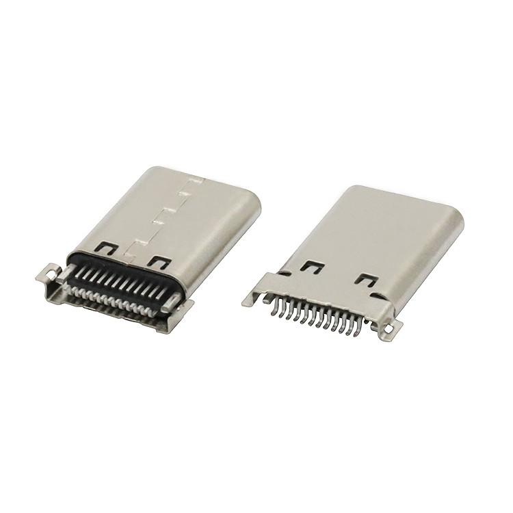 Vertical Dual Row SMT Type 24Pin USB 3.1 Type C Male Plug Connector