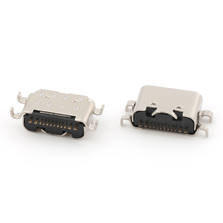 Mid Mount 0.8MM 16P USB C Type Female Connector