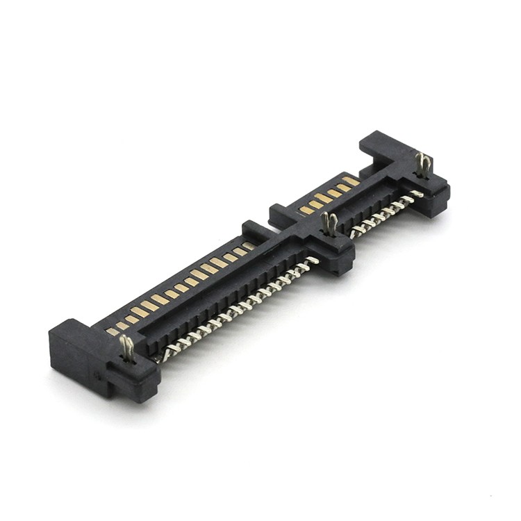 Surface Mount 22Pin SATA  7+15P Male Connector with Fork