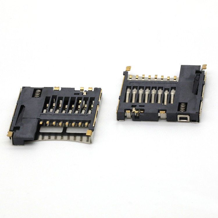 Push Push T-Flash Card Connector Normal Open TF Card Connector