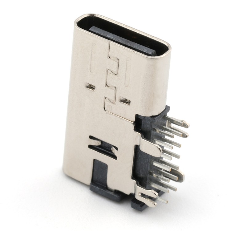 Side Entry DIP Type 14Pin USB 3.1 C Type Female Connector 