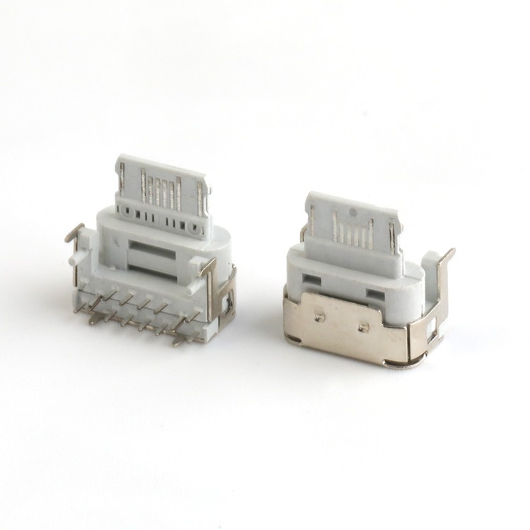 Right Angle 18W H5.35 USB Type C Female Connector