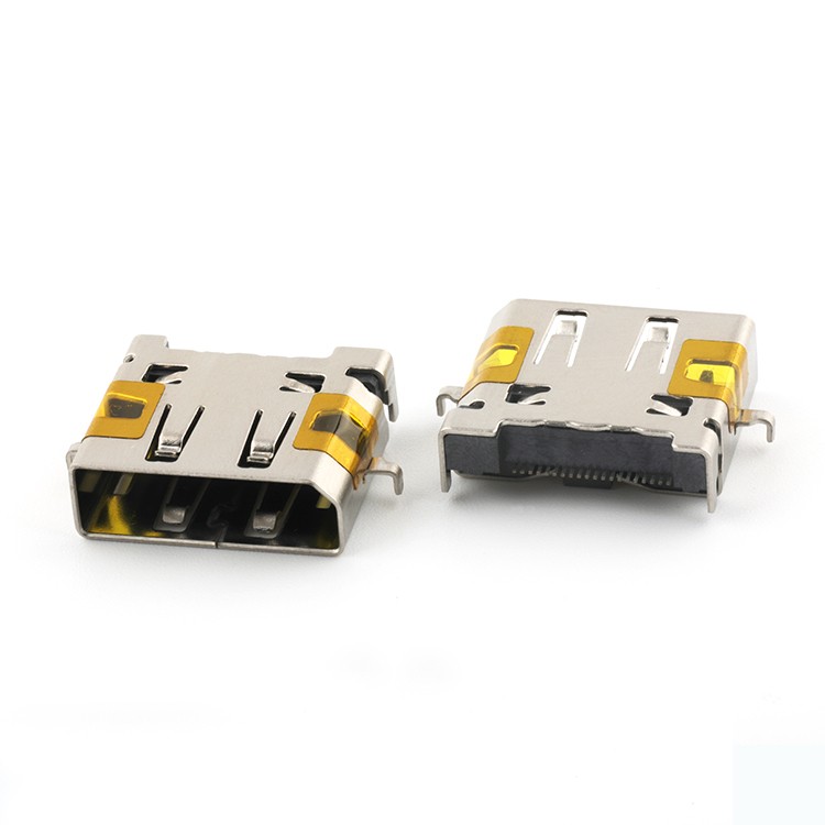 Mid Mount 3.4MM Reverse Type 20Pin DP Female Connector