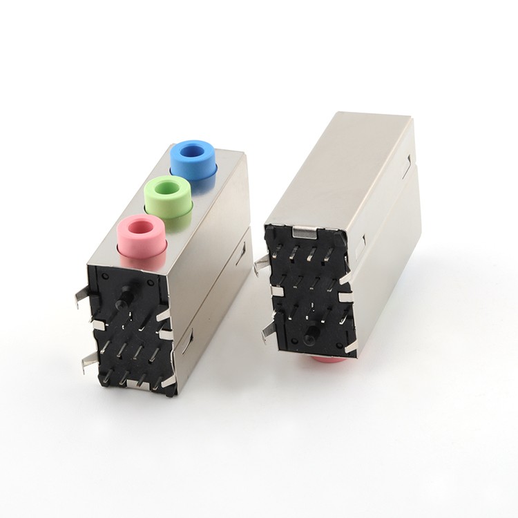 Vertical13Pin PCB Mount 3.5MM  Audio Socket Phone Jack Connector