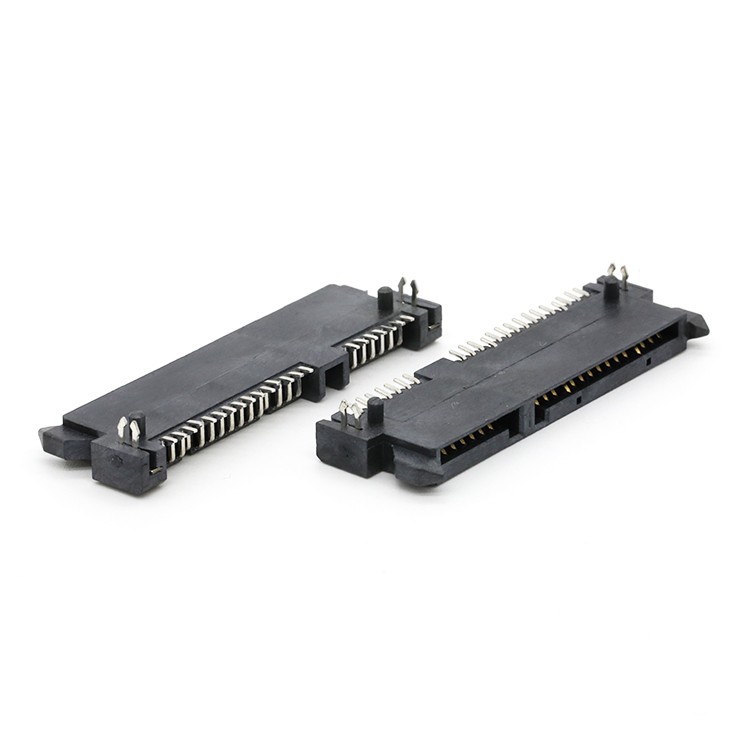 SATA Connector Surface Mount 3.50H SATA 22P(7+15P) Female Connector