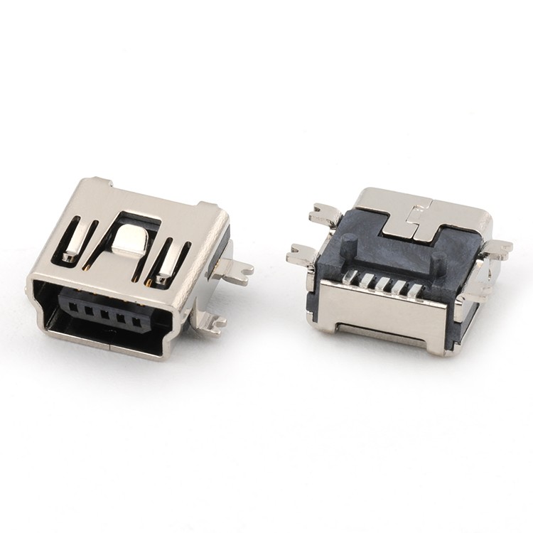 MINI USB 2.0 5P B Female Connector SMT short body
