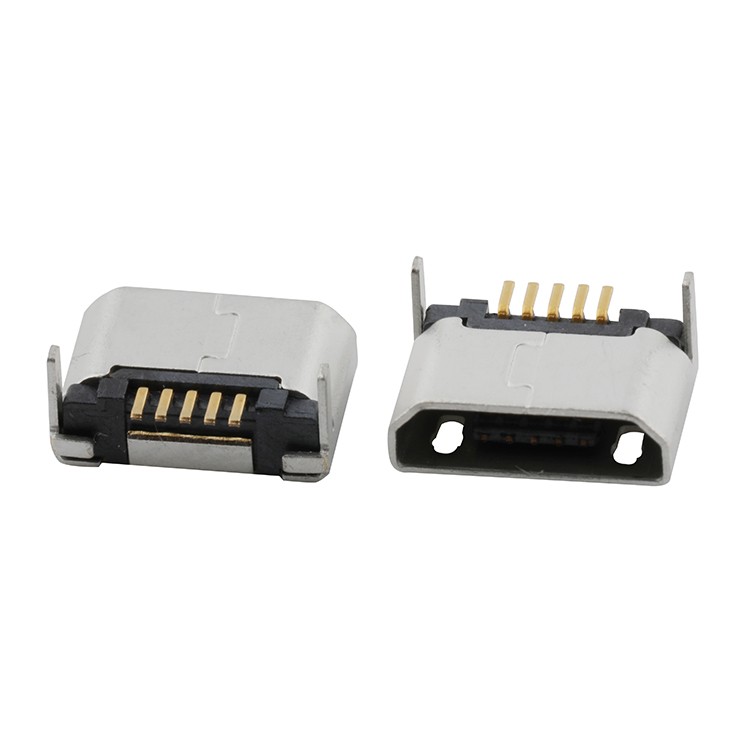 USB Connector Micro USB 5 Pin DIP Connector B Type Female Micro USB Connector