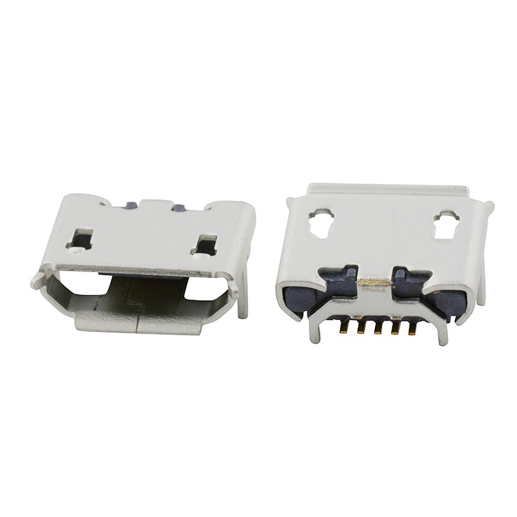 USB Connector Vertical Smt B Type Micro USB 2.0 5Pin Female Socket Connector