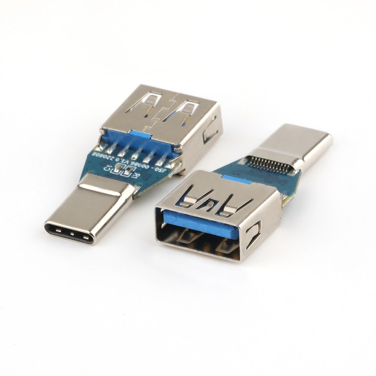 10Gbps USB 3.1 C Male to USB 3.0 A Type Female Adapter for PCB