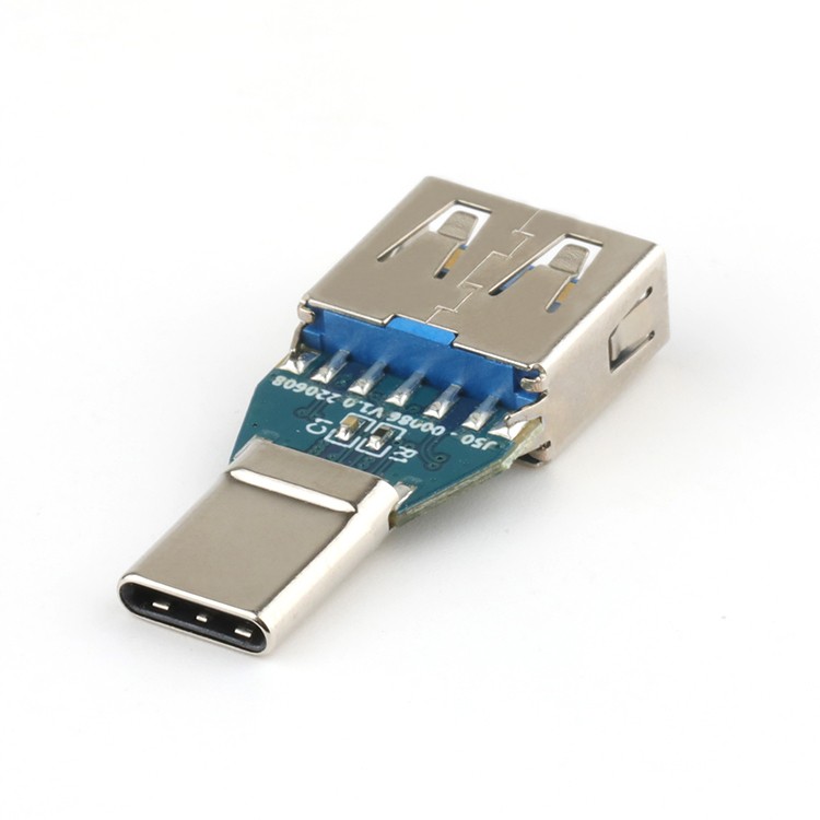 10Gbps USB 3.1 C Male to USB 3.0 A Type Female Adapter for PCB