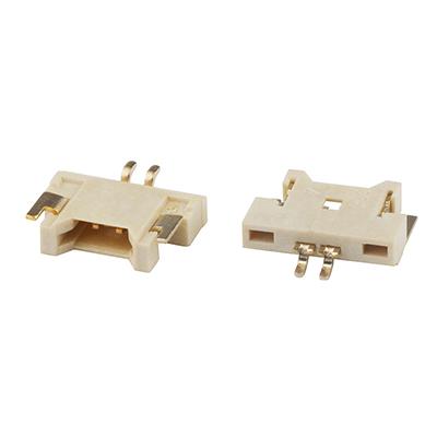 1.25mm Pitch SMT Type Right Angle 2Pin Natural Color Wire To Board Connector