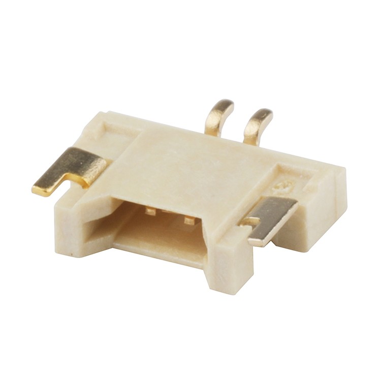 1.25mm Pitch SMT Type Right Angle 2Pin Natural Color Wire To Board Connector