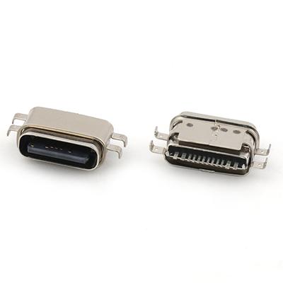12Pin Vertical IPX7 Wateproof  USB Type C Female Connector