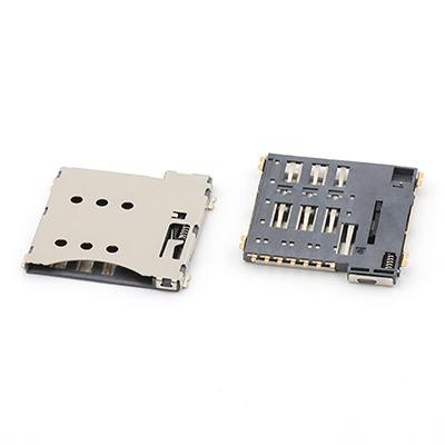1.35H 6Pin Micro SIM Card Push Push Type SIM Card Connector