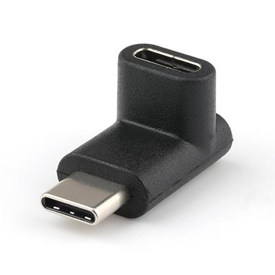 1.5A Right Angle USB 3.1 C Male To USB 3.1 C Female Adapter 