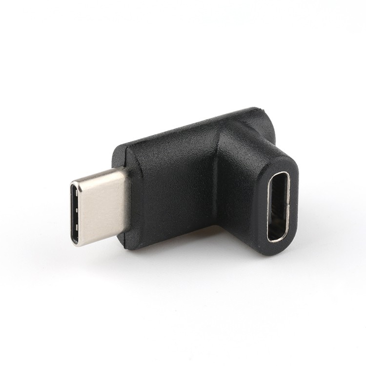 1.5A Right Angle USB 3.1 C Male To USB 3.1 C Female Adapter 